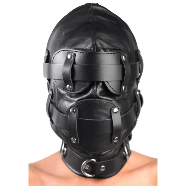 Total Lockdown Leather Hood - MediumLarge - Image 2