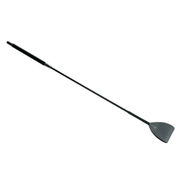 Shadow Grey Leather Riding Crop - Image 2