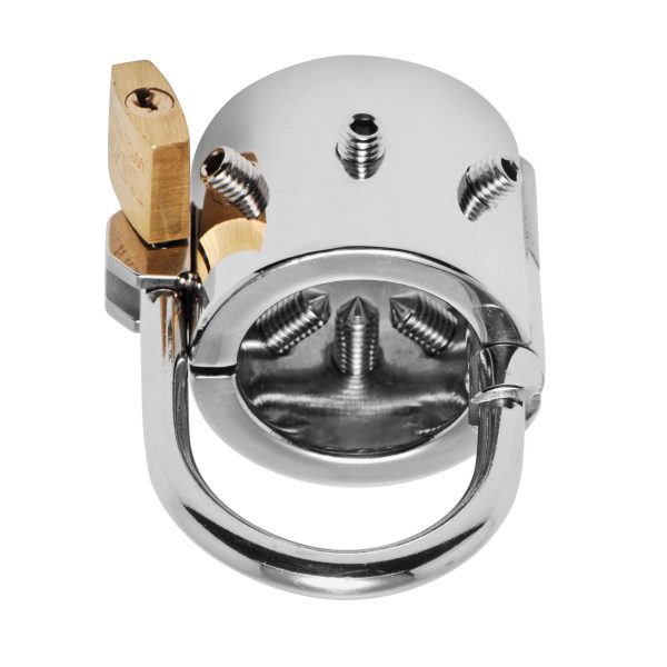 Spiked CBT Ball Stretcher with Scrotum Separator - Image 2