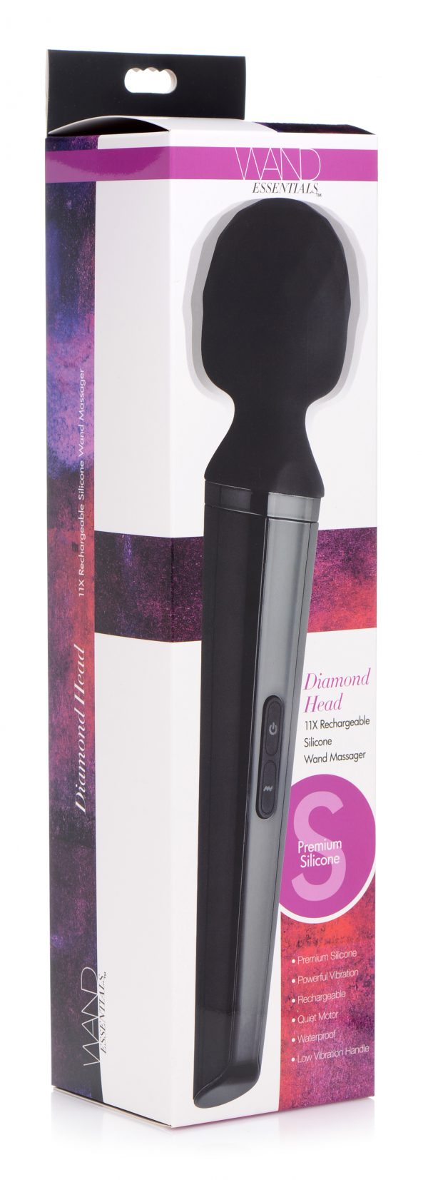 Diamond Head 24X Rechargeable Silicone Wand Massager - Image 5