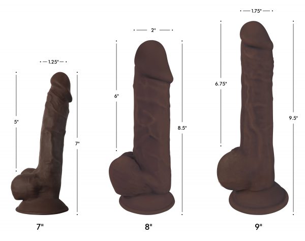 Silexpan Hypoallergenic Silicone Dildo with Balls - 9 Inch - Image 2