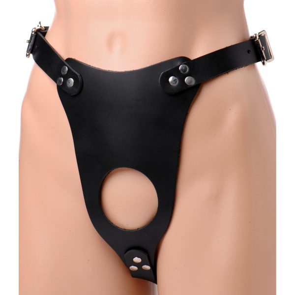 Strict Leather Huge Dildo Strap-on Harness - Image 2