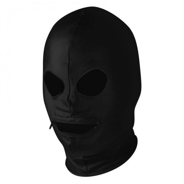 Spandex Zipper Mouth Hood with Eye Holes - Image 2