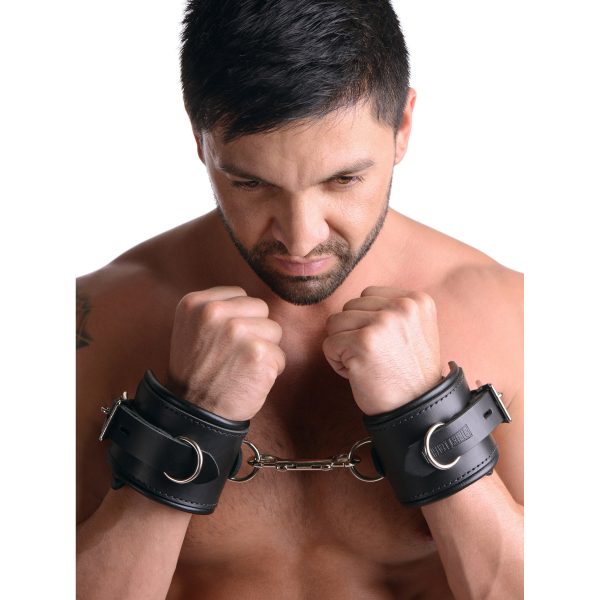 Strict Leather Padded Premium Locking Wrist Restraints - Image 2